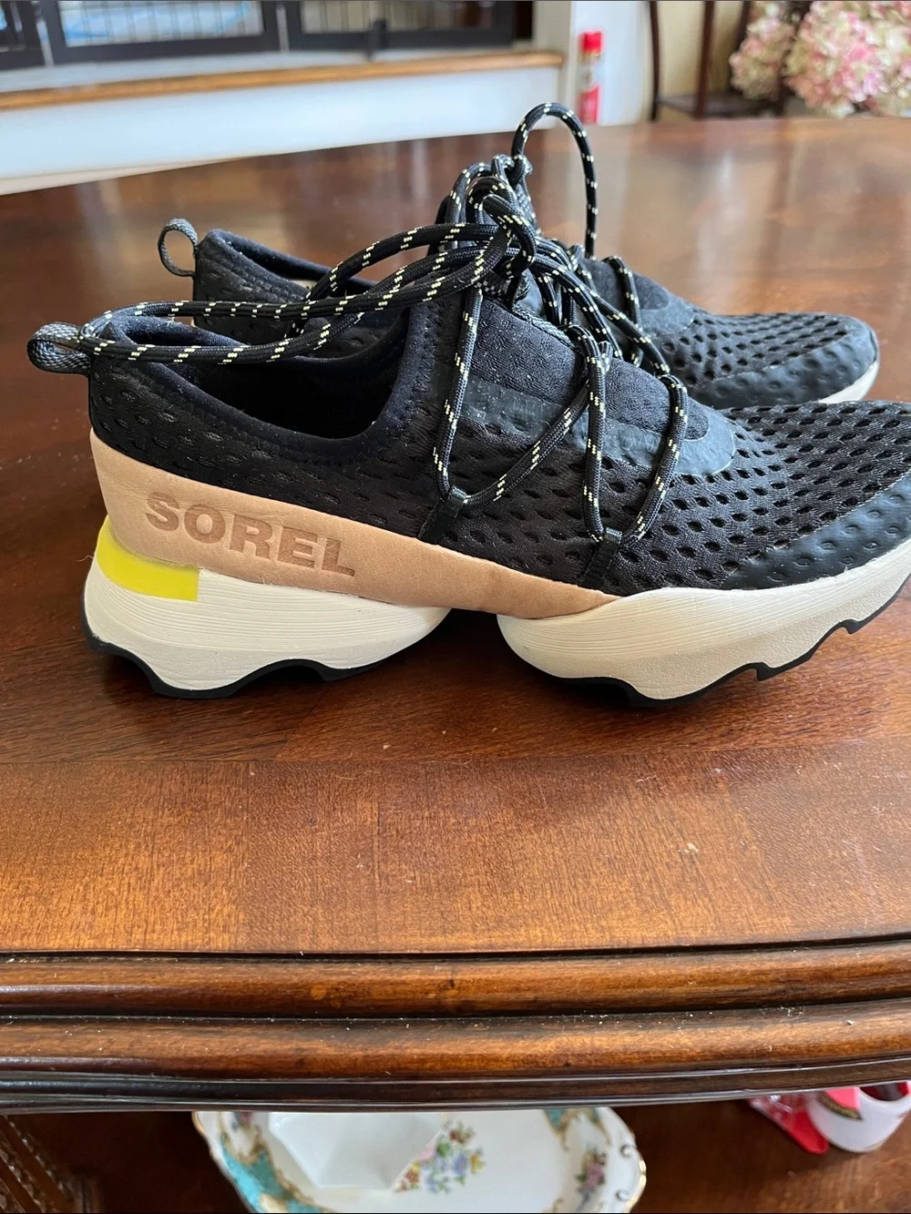Women’s Black Athletic Sneakers - Breathable Lightweight Running Shoes